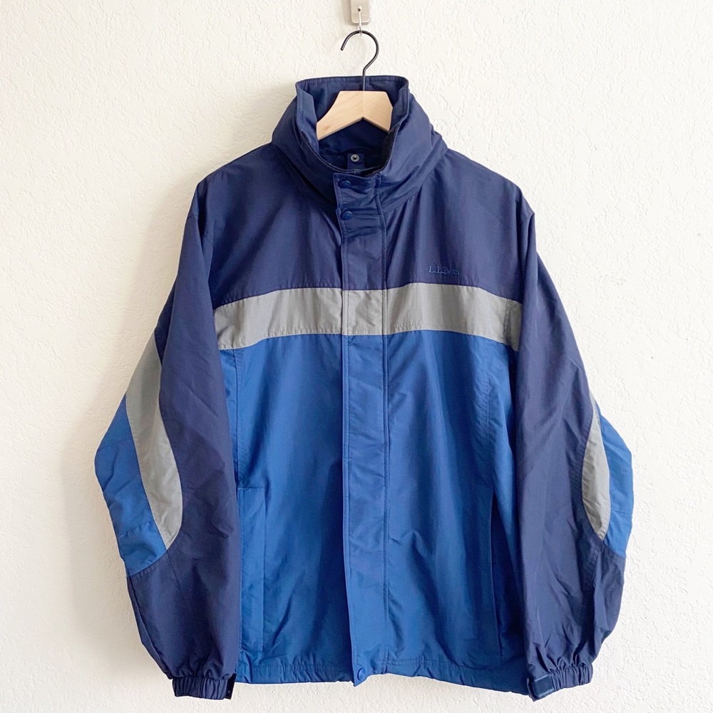 L.L. Bean Color Block Zip Up Jacket Medium - image 1